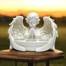 Laden Sie das Bild in den Galerie-Viewer, Elegant Cherub Tea Light Holder Praying Heaven Angel Candle Ornament Divine Art