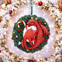 Load image into Gallery viewer, Anne Stokes Sweet Tooth Hanging Dragon Christmas Ornament 9cm Gothic Fantasy Resin Decoration