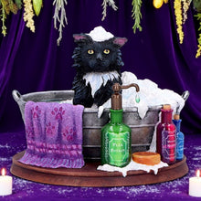 Load image into Gallery viewer, Bath Time Cat Figurine Lisa Parker Witchy Collectible Magical whimsical Ornament