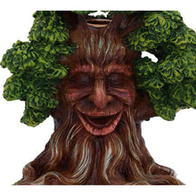 Load image into Gallery viewer, Mystical Tree Spirit Incense Holder Green Man Backflow Burner Gothic Decor Statue