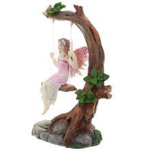 Load image into Gallery viewer, Enchanting Flower Fairy Swing Figurine Fantasy Home Decor Collectible Ornament