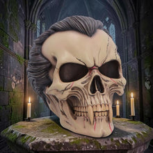Load image into Gallery viewer, Gothic Dracula Skull Ornament Vampire Fangs Horror Macabre Collectible Decor