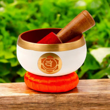 Load image into Gallery viewer, Chakra Healing Singing Bowl – Orange Sound Bowl for Meditation & Relaxation