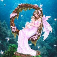 Load image into Gallery viewer, Fantasy Fairy Mother & Child Statue Symbolising Love & Protection Ornament Gift