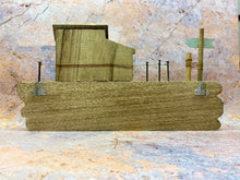 Load image into Gallery viewer, Rustic Beach Chalet Wooden Key Hanger – Nautical Reclaimed Wood Key Rack with Metal Hooks-OsirisTradingUK