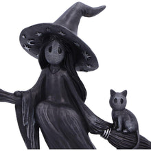 Load image into Gallery viewer, Little Souls Beam Witch Figurine - Nemesis Now Broomstick Ornament 12.7cm