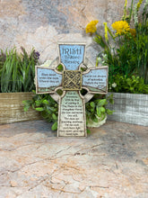 Load image into Gallery viewer, Resin Irish Cross Bedtime Blessing 21cm x 16cm - Handcrafted Celtic Home Decor