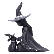 Load image into Gallery viewer, Little Souls Twilight Witch Figurine Gothic Girl Cat Moon Magic Ornament Decor