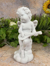 Load image into Gallery viewer, Cherubic Resin Angel Statue with Golden Accents, Whimsical Decorative Figurine - Boxed and Gift-Ready-OsirisTradingUK