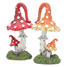 Laden Sie das Bild in den Galerie-Viewer, Whimsies Mushroom Figurines Set Fairy Mythical Ornament Toadstool Decor Art