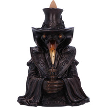Laden Sie das Bild in den Galerie-Viewer, Backflow Incense Burner Plague Doctor Figurine Gothic Cone Holder Ornament