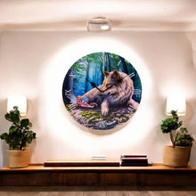Load image into Gallery viewer, Enchanting Fairy Stories Wall Clock by Lisa Parker Wolf & Fairy Design Home Decor
