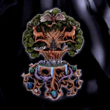 Load image into Gallery viewer, Yggdrasil Wall Plaque by Anne Stokes - Resin Tree of Life Decor Fantasy Art 30.5 cm