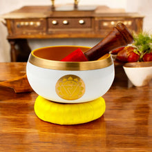 Load image into Gallery viewer, Chakra Healing Singing Bowl Yellow Sound Bowl for Mindful Relaxation Buddhist