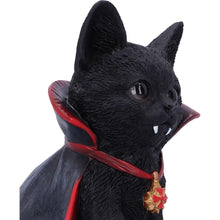 Load image into Gallery viewer, Gothic Vampire Black Cat Figurine Halloween Collectible Spooky Home Decor Ornament