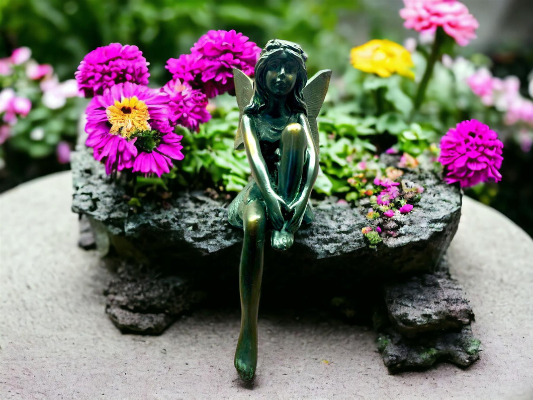 Enchanting Flower Fairy Shelf Sitter, 26.5cm – Graceful Resin Fairy Figurine for Whimsical Home Accents