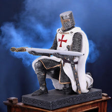 Load image into Gallery viewer, Medieval Knight Pen Holder | Templar Crusader Design | Unique Office Desk Accessory | Gothic Gift Idea