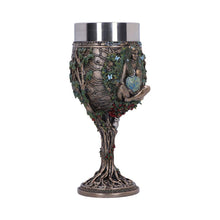 Load image into Gallery viewer, Mother Earth Goblet Pagan Goddess Chalice Wiccan tree Of Life Stainless Insert