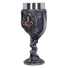 Laden Sie das Bild in den Galerie-Viewer, Reaper Skeleton Goblet Gothic Chalice with Stainless Steel Insert Skull Horror