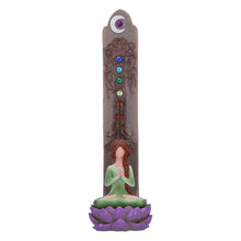 Load image into Gallery viewer, Chakra Lotus Meditation Incense Burner Yoga Spiritual aromatherapy Ornament