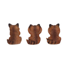 Laden Sie das Bild in den Galerie-Viewer, Three Wise Fox Figurines Set Hear See Speak No Evil statue Wisdom Ornaments