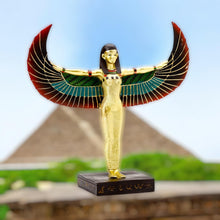 Load image into Gallery viewer, Gold Egyptian Winged Isis Figurine 23cm - Ancient Goddess Home Decor Statue