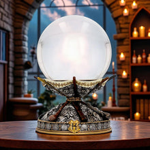 Load image into Gallery viewer, Wizarding World Harry Potter Crystal Ball & Wand Stand Witchcraft Divination Art