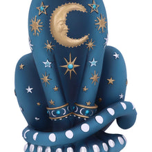 Load image into Gallery viewer, Mystical Celestial Cat Statue Moon Phase Kitty Figurine Astrology Inspired Decor