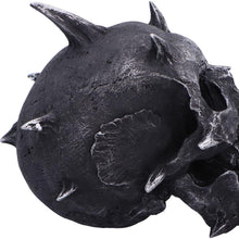 Laden Sie das Bild in den Galerie-Viewer, Gothic Spiked Demon Skull Figurine Fanged Horror Decor Halloween Scary Statue