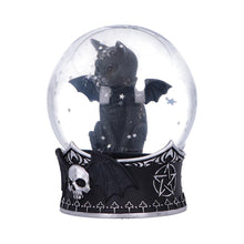 Laden Sie das Bild in den Galerie-Viewer, Gothic Malpuss Snow Globe Cult Cuties Winged Cat Figurine Witchy Occult Decor