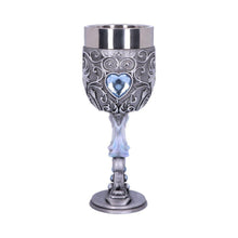 Load image into Gallery viewer, Enchanted Hearts Unicorn Goblets (Set of 2) - Twin Heart Shaped Mystical Cups 18.5cm