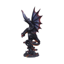 Laden Sie das Bild in den Galerie-Viewer, Large Hand-Painted Dragon Figurine - Mythical Resin Sculpture with Detachable Wings