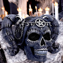 Load image into Gallery viewer, Gothic Baphomet Doll Skull Ornament Alchemy Fantasy Figurine Wiccan Pentagram Statue