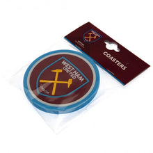 Load image into Gallery viewer, West Ham United Silicone 2 Coasters – Official Hammers Licensed Merchandise