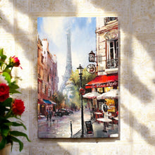 Load image into Gallery viewer, Tour D'Eiffel Ceramic Art Tile Brent Heighton | Paris Decor | Eiffel Tower Wall Art 30x20cm