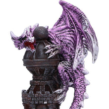 Load image into Gallery viewer, Nemesis Now Purple Dragon Tower Figurine - Gothic Resin Ornament Collectible 17cm