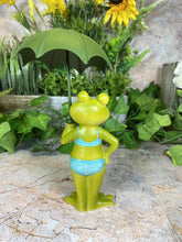 Laden Sie das Bild in den Galerie-Viewer, Hilarious Lady Frog in Her Bikini Handcrafted Resin Figurine Garden Ornament-OsirisTradingUK