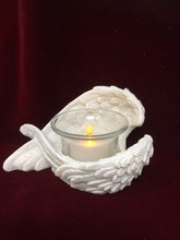 Load image into Gallery viewer, Handcrafted Angel Wing Tea Light Holder: Spiritual Candle Decor for Home & Gifts