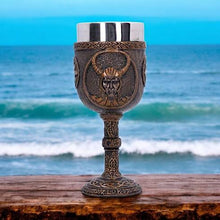 Laden Sie das Bild in den Galerie-Viewer, Viking Norse Loki Goblet - Norse Mythology Resin Drinkware, Decorative Collectible Chalice, 15cm