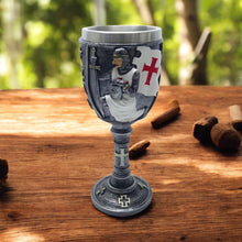Charger l'image dans la galerie, Medieval Templar Knight Chalice – Crusader Wine Goblet – Gothic Decor Drinkware