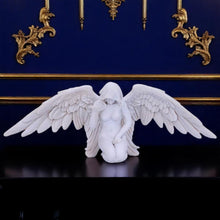 Laden Sie das Bild in den Galerie-Viewer, Elegant Kneeling Caped Fallen Gothic Angel Spiritual Fantasy Figurine Peace Decor