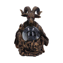 Load image into Gallery viewer, Illuminating Orbuculum of the Baphomet Figurine | LED Light Gothic Decor 16cm