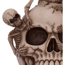 Load image into Gallery viewer, Skeleton Emerging from Skull Ornament Gothic Horror Home Décor Halloween Statue
