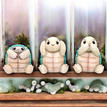 Load image into Gallery viewer, Cute Adorable Tortoise Statue Set Figurines See No Hear No Speak No Evil