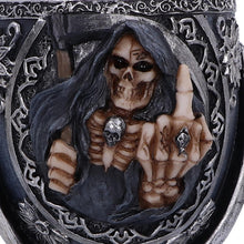 Laden Sie das Bild in den Galerie-Viewer, Reaper Skeleton Goblet Gothic Chalice with Stainless Steel Insert Skull Horror