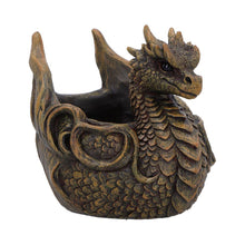 Laden Sie das Bild in den Galerie-Viewer, Mythical Dragon Treasure Dish Gothic Jewellery Holder Ornament Fantasy Sculpture