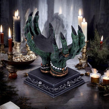 Load image into Gallery viewer, Occult Crystal Ball Holder – Mystical Decor and Witchcraft Altar Accessory, 15 cm Resin Sphere Stand for 10 cm Crystal Ball