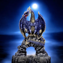 Load image into Gallery viewer, Hand-Painted Resin Dragon Figurine – Gothic Fantasy Decor | Mythical Creature Collectible Statue