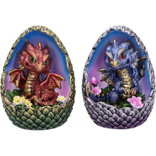 Load image into Gallery viewer, Enchanted Gothic Fantasy Dragon Egg Figurines Blooming Brood Collectible Statue