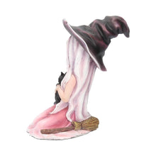 Load image into Gallery viewer, Rosa 15cm Witch Figurine with Black Cat | Cute Handcrafted Resin Ornament